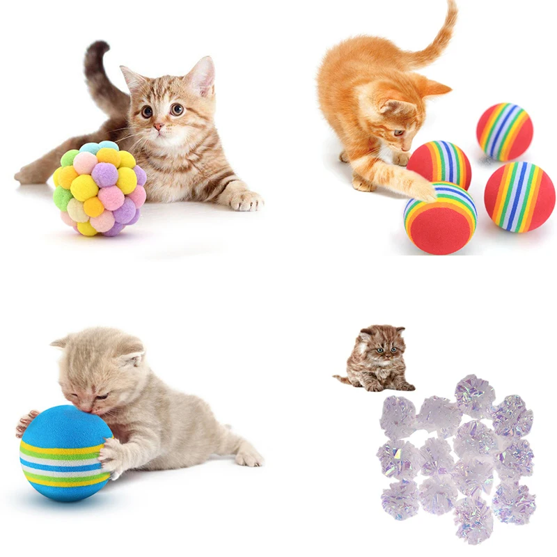 10/12 шт. Пластиковые Мячи для кошек|Игрушки кошек| |