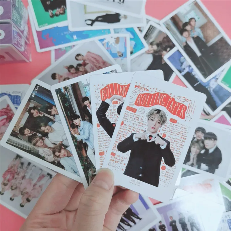 

54 Pcs / Set Bangtan Boys JK V SUGA JIMIN JIN JHOPE RM Lomo Cards Postcard Self Made Photo Fan Gift Collection