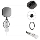 1 шт. модный квадратный металлический выдвижной значок медсестры держатель для бейджей для студентов врачей держатель для удостоверения личности