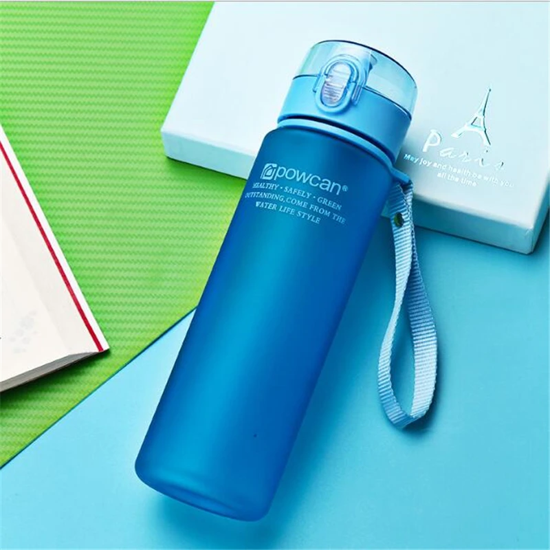 

400/560ml Water Bottle Plastic Drinkware Tour Outdoor Sport School Leak Proof Seal Gourde Climbing Water Bottles