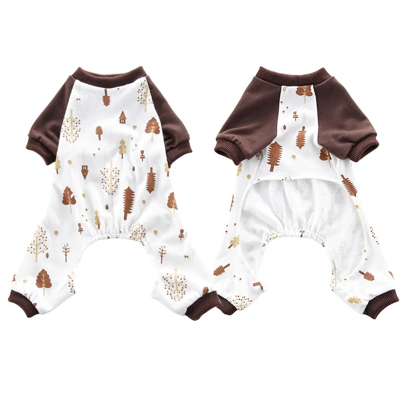 Cute Cat Clothes Pajamas Soft Vest T Shirt for Small Dogs Pet Clothes Clothing Cat Vest Jumpsuit Spring Autumn Outfit 35