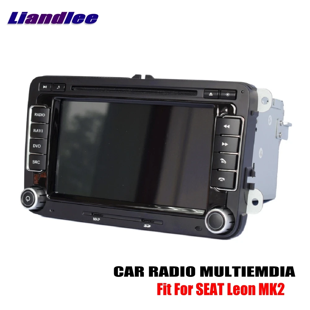 Liandlee Android 2 Din автомобильное радио для SEAT Leon MK2 2005 ~ 2011 CD DVD плеер GPS Navi навигация