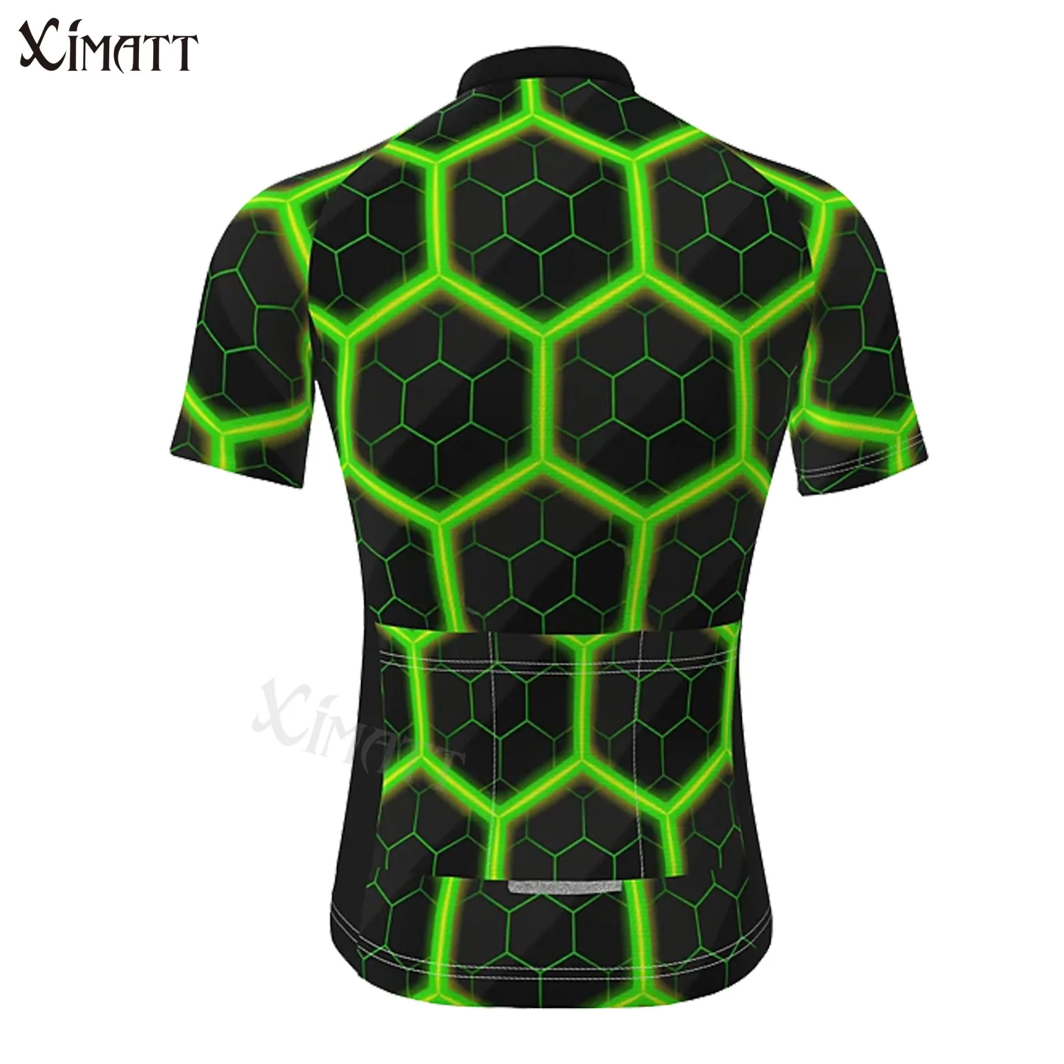 Футболка мужская с коротким рукавом трикотаж для велоспорта нагрудником