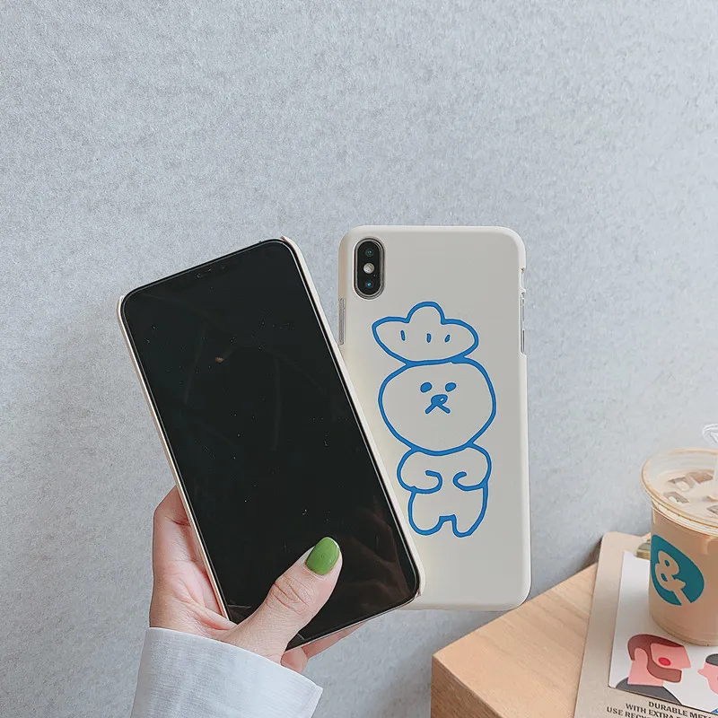 Чехол для телефона с рисунками из мультфильмов IPhone 6 X xr Xs 6s7 8 plus 11 pro max Твердый