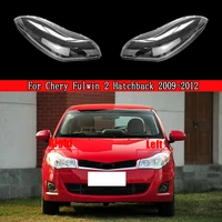 for chery fulwin 2 hatchback 20092012 bright head light shade shell caps front headlamp lamp cover lampshade headlight