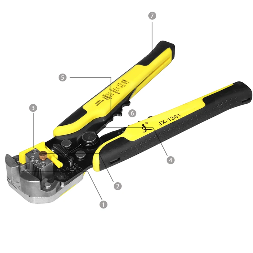 Wire Stripper, Self-Adjusting 8.4 Inch Cable Cutter Crimper, 3 in 1 Multi Pliers for Wire Stripping, Cutting, Crimping