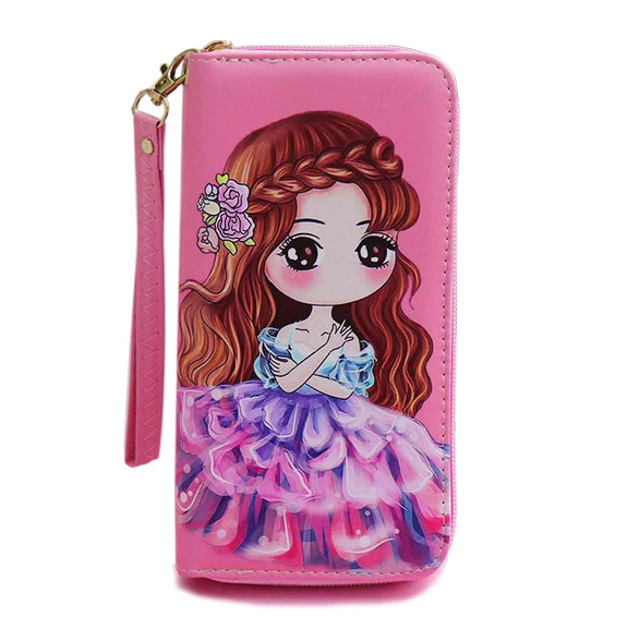 Модный женский кошелек длинные женские сумки для денег клатчи на молнии кошельки