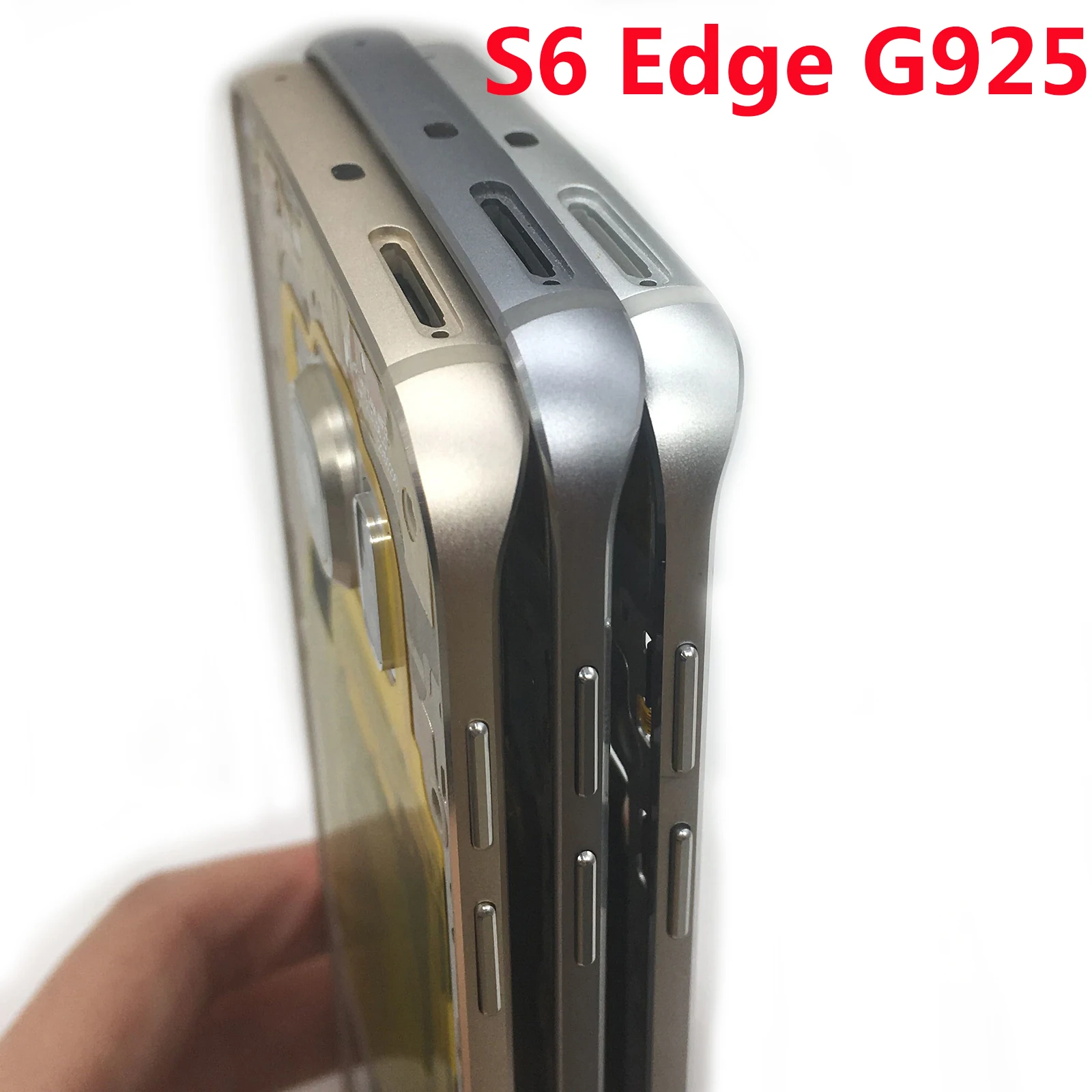 Задняя рама Tehxv для Samsung Galaxy S6 Edge G925 G925F G925I G925W8 G925T G925V | Мобильные телефоны и