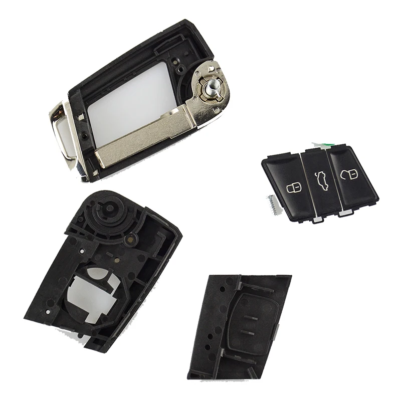 OkeyTech 3 кнопки модификации Складной Дистанционный Автомобильный ключ оболочка