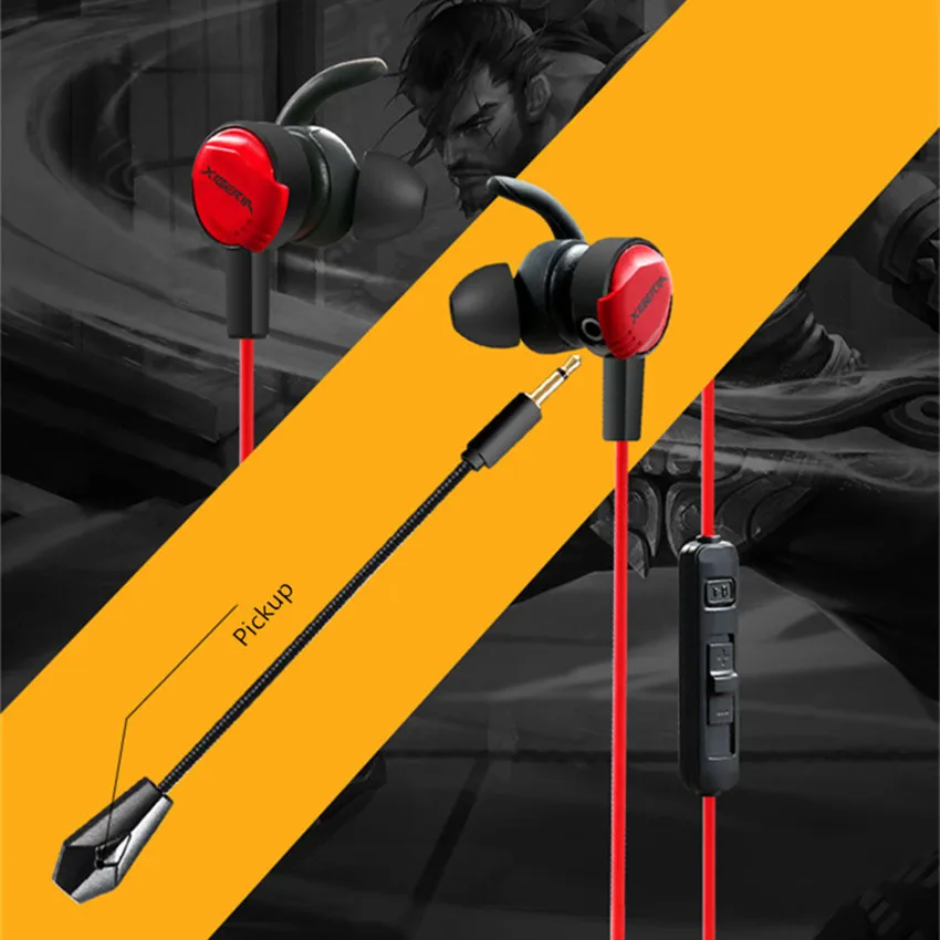 Xiberia MG 1 PC Gamer гарнитура с микрофоном In ear Игровые наушники глубокий бас шлем для
