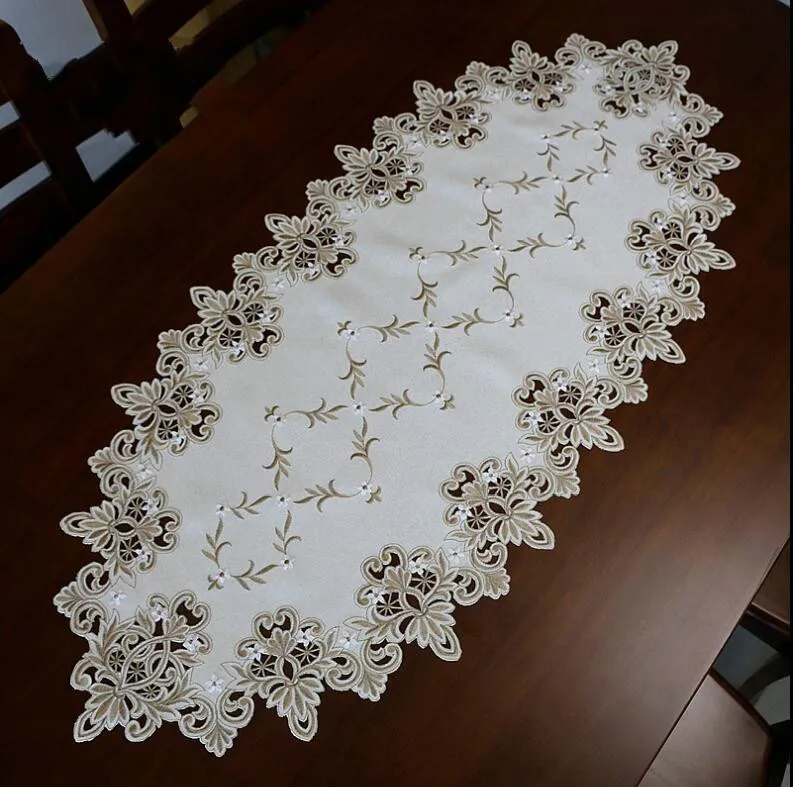 Европейская винтажная вышитая ткань эллипс свадебная настольная настольное
