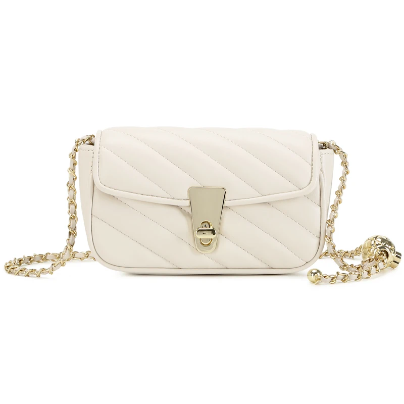 

Новинка 2021, модная миниатюрная сумка с модной текстурой, женская летняя натуральная сумка-мессенджер на одно плечо, Сумка с цепочкой и перев...