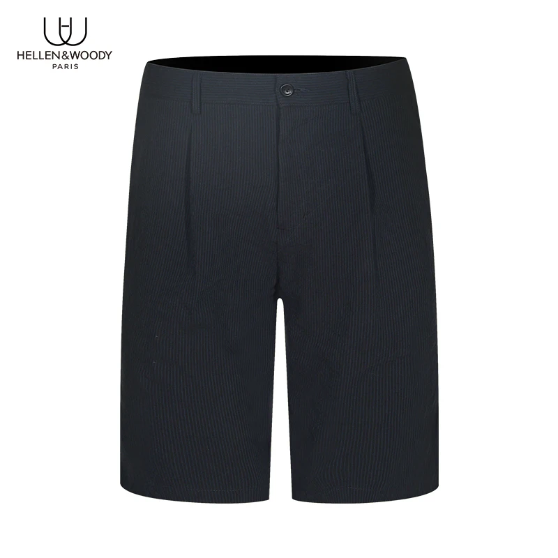 Мужские повседневные спортивные брюки HW черные свободного покроя с пятью