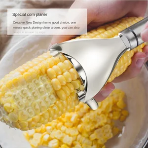 1pc 2022 stainless steel corn stripper corn kernels cob peeler threshing kerneler blade metal kitchen corn cutter tools gadgets free global shipping