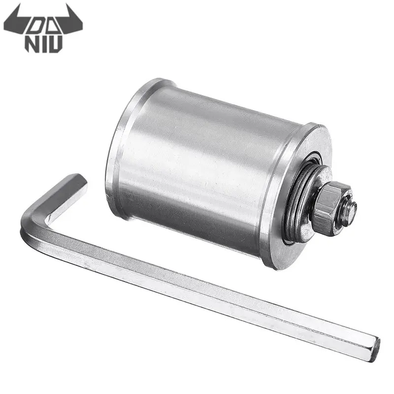 

DANIU 30/50mm DIY Double Bearing Driving Wheel Belt Sander Conveyor Guide Wheel With 8mm Shaft Rod / Wrench