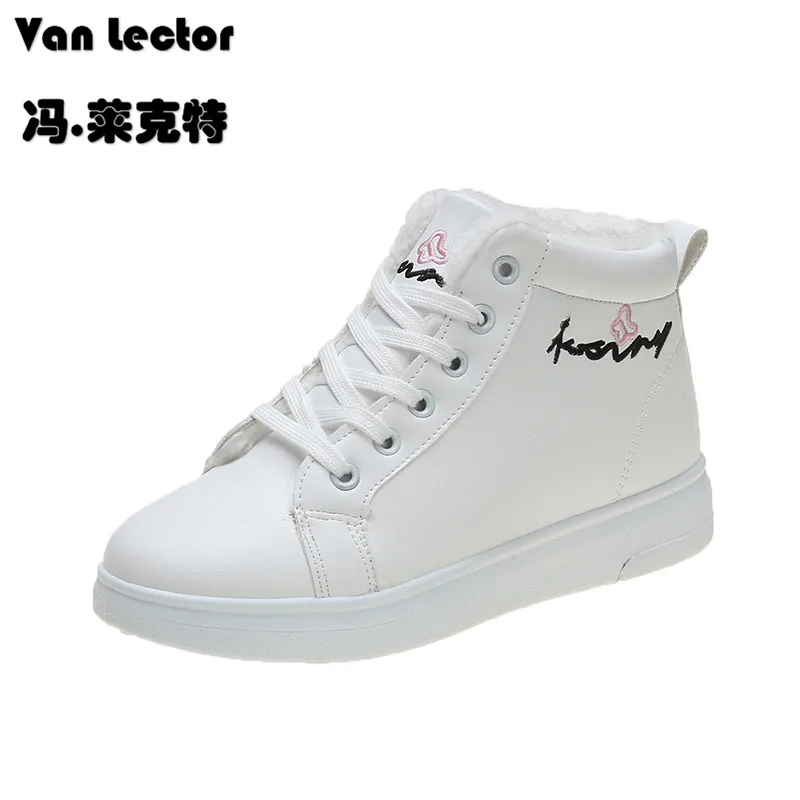 Женская Вулканизированная обувь толстая хлопковая с высоким берцем трендовая