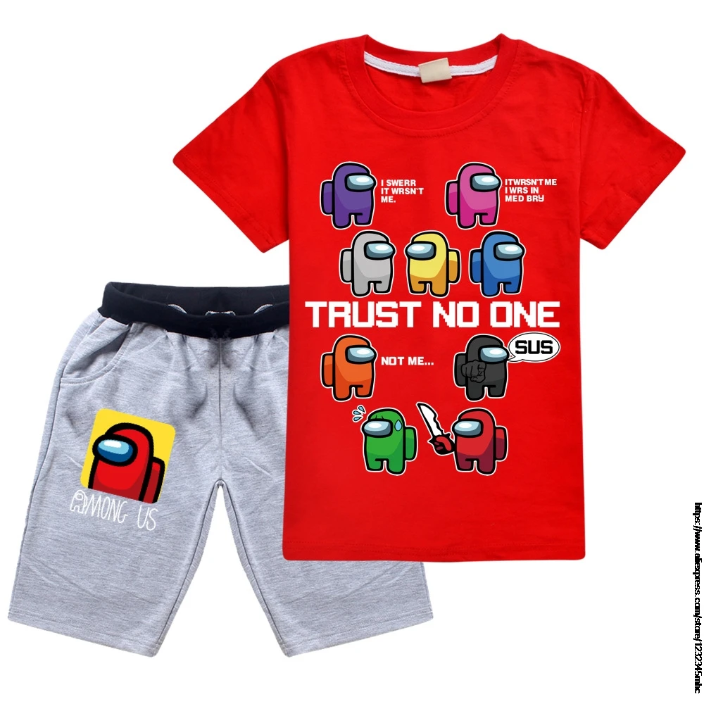 Комплекты детской одежды летняя одежда для мальчиков мультяшная Милая игра