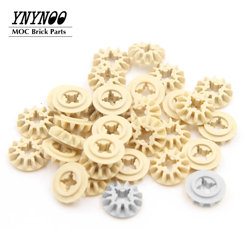 

50-100Pcs/lot Technical Gear 12 Tooth Bevel 6589 MOC Building Blocks Bricks Parts fit for 65414 DIY Assemable Particles Toys