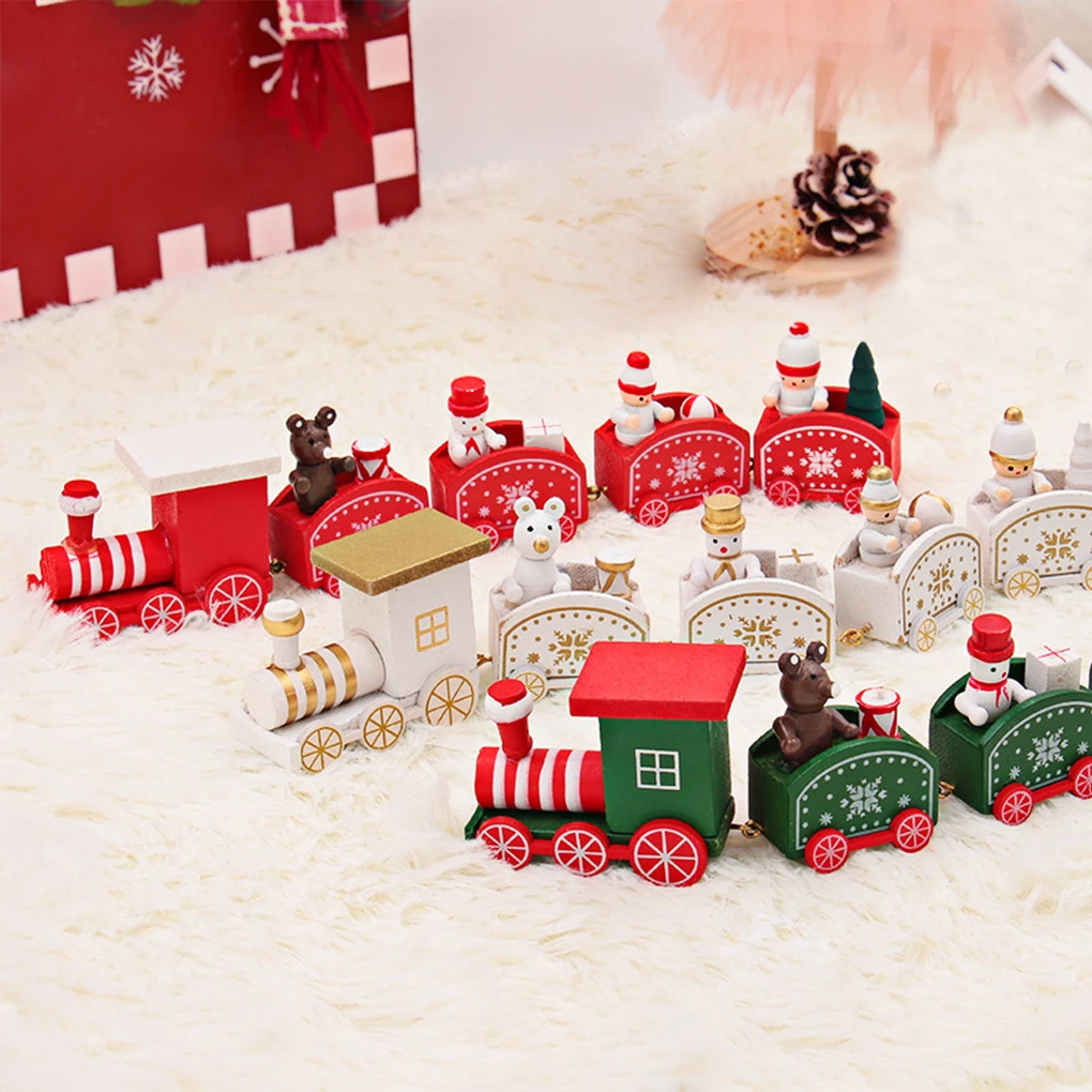 

Рождественское деревянное украшение в виде поезда, Рождественское украшение для дома, подарок Санта-Клауса, Рождество, Новый год 2022