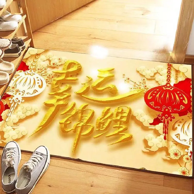 Красный новогодний Свадебный Банкетный ковер для гостиной спальни большой