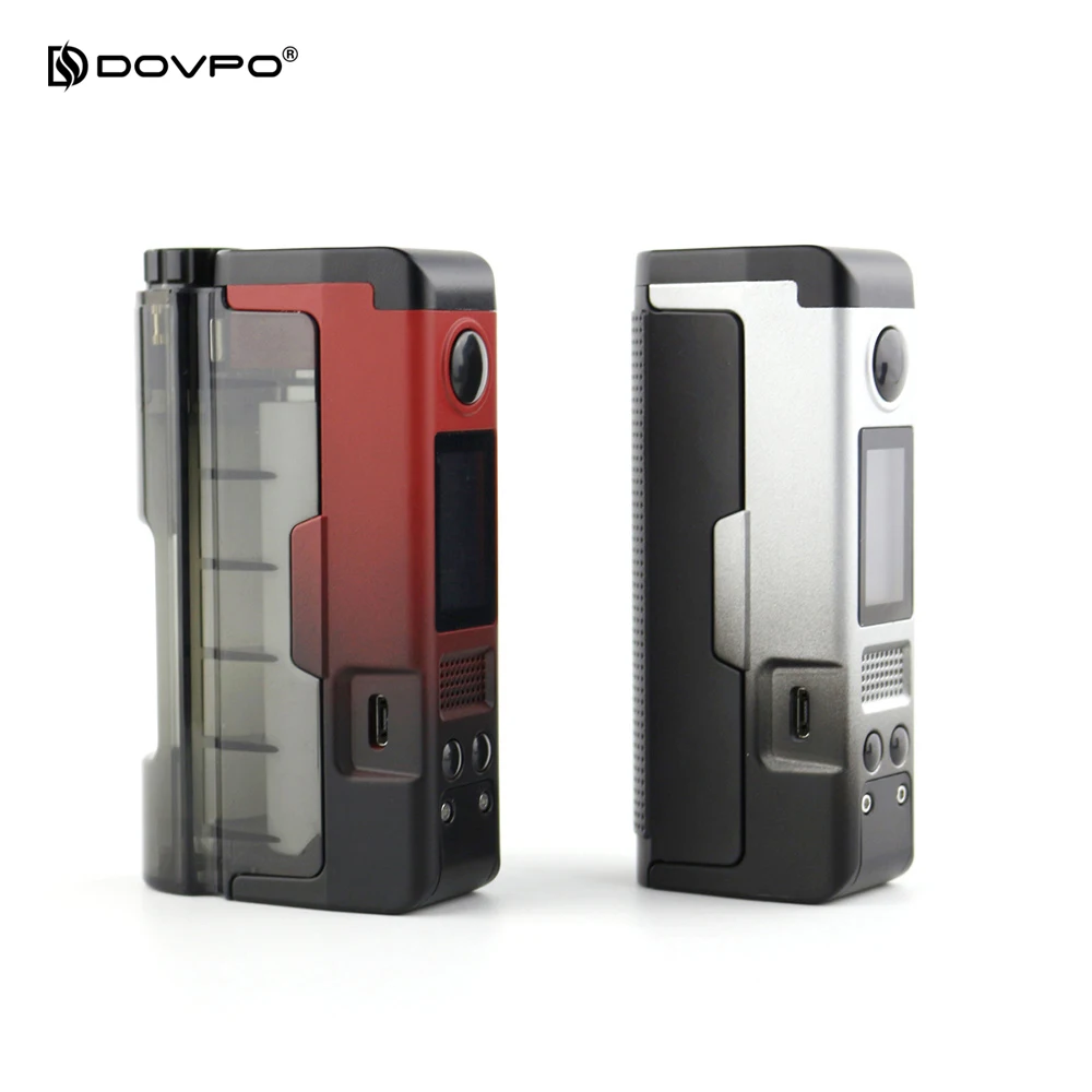 Оригинальный DOVPO Topside Lite Mod 90 Вт TC Squonk питается от одного аккумулятора 21700/20700