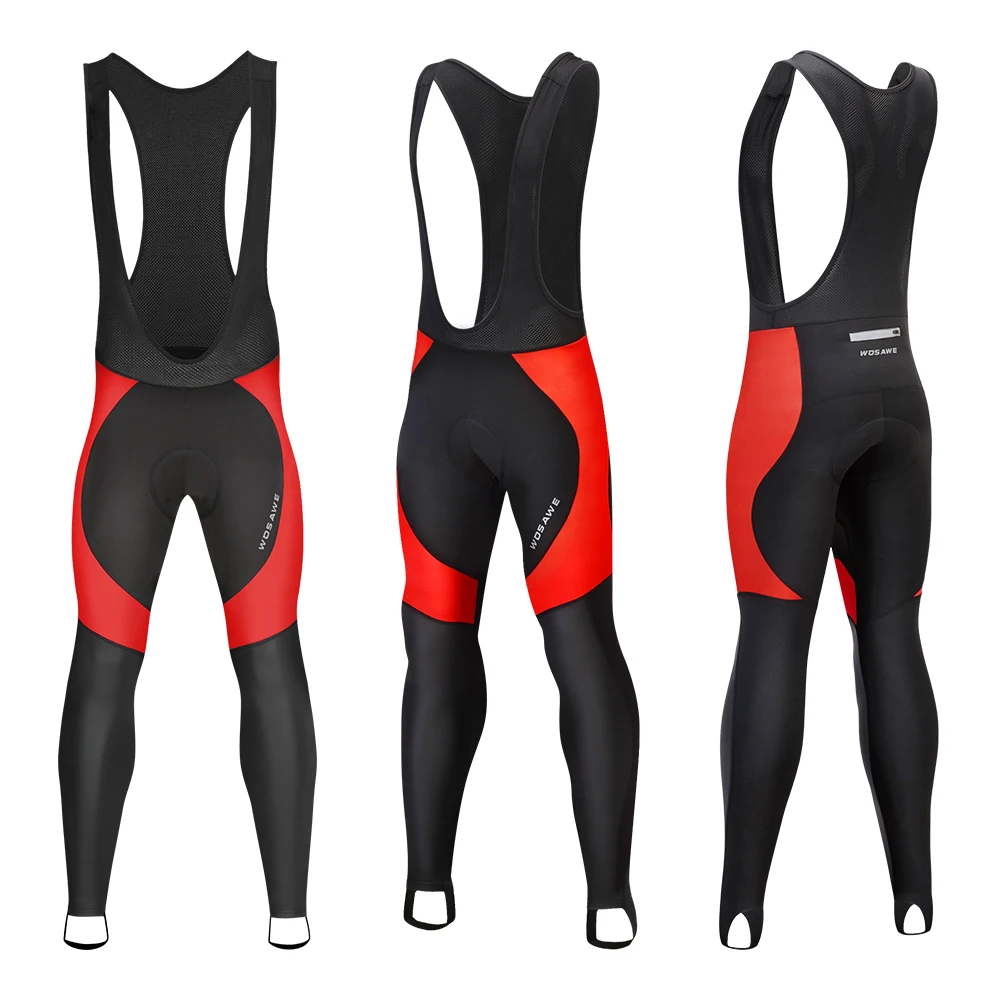 WOSAWE зимние велосипедные длинные брюки мужские 3D мягкие теплые колготки MTB