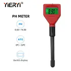 Yieryi PH-98103 Цифровой измеритель PH Высокоточный анализатор PH тестер ATC для аквариума, гидропоники, лаборатории