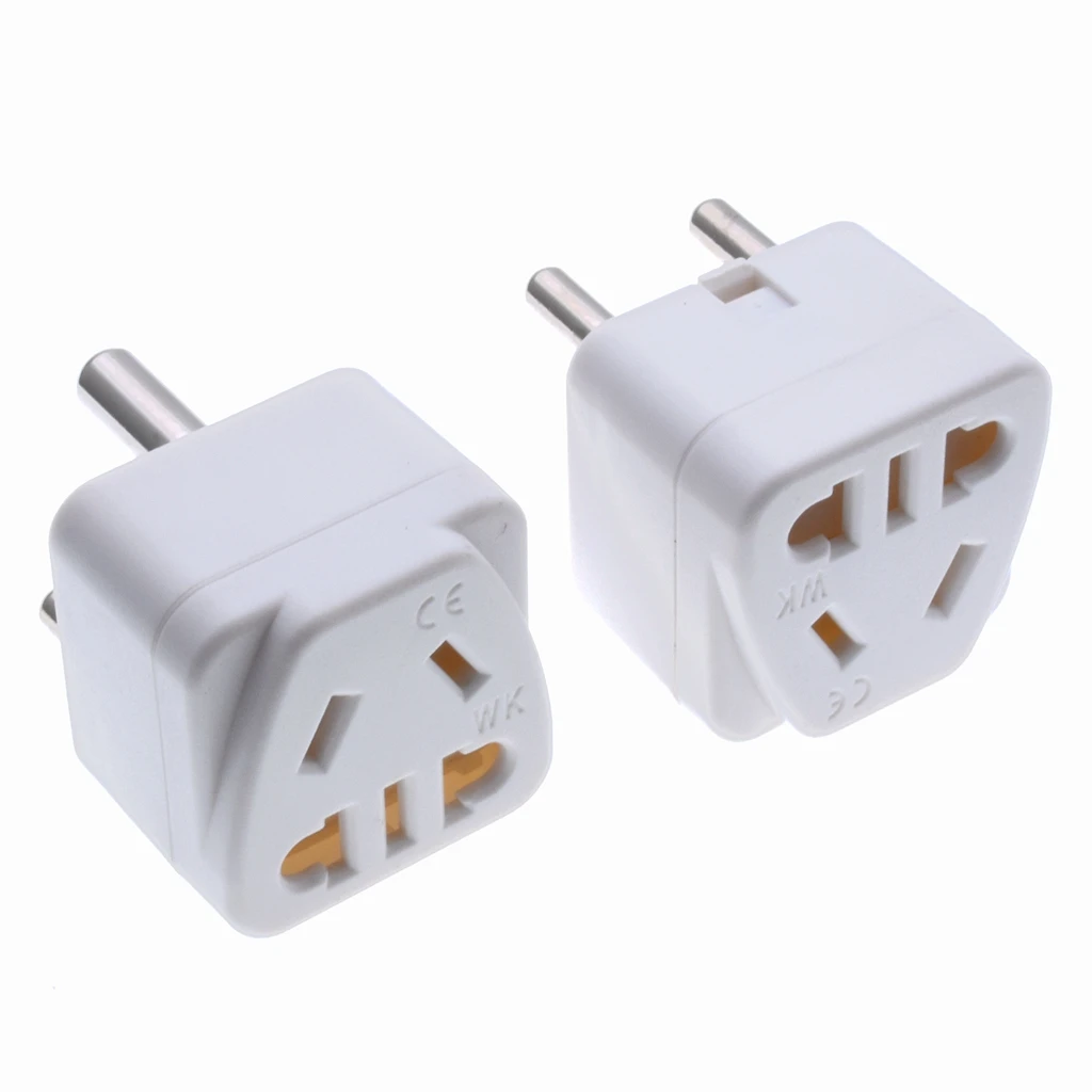 South Africa small round 3 pin Travel adapter plug Convert US/AU/China Outlet Socket To Type D Power Converter 250V 10A | Электроника