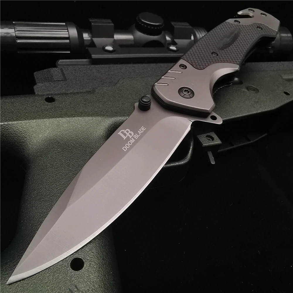 23 см (9 ') 58HRC складной нож карманные ножи G10 Ручка Тактический Открытый выживания