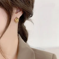three layer metal c shaped cool wind earrings temperament commuting fashion earrings 2021 new fashion 925 silver needle earrings
