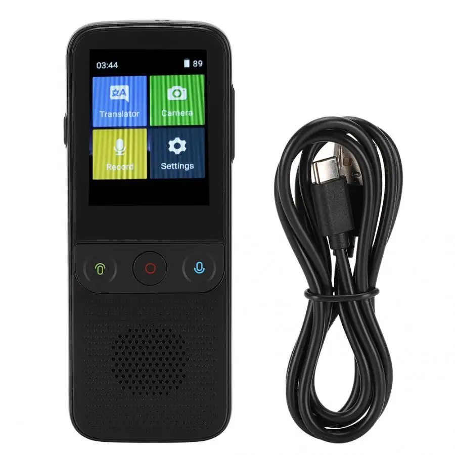 Умный переводчик голоса T10 PRO ABS черный емкость аккумулятора 1500 мАч Wi Fi