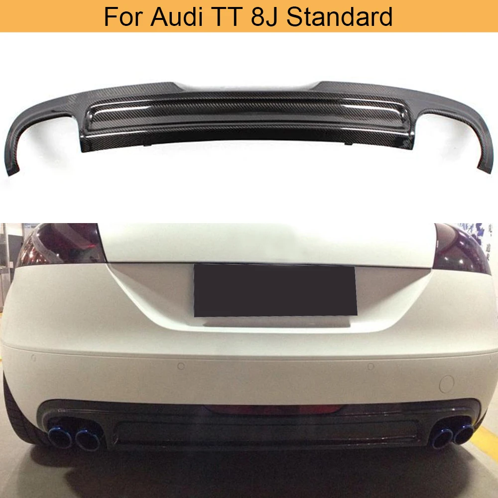 Губа диффузора для заднего бампера из углеродного волокна стандартного Audi TT 8J 2008
