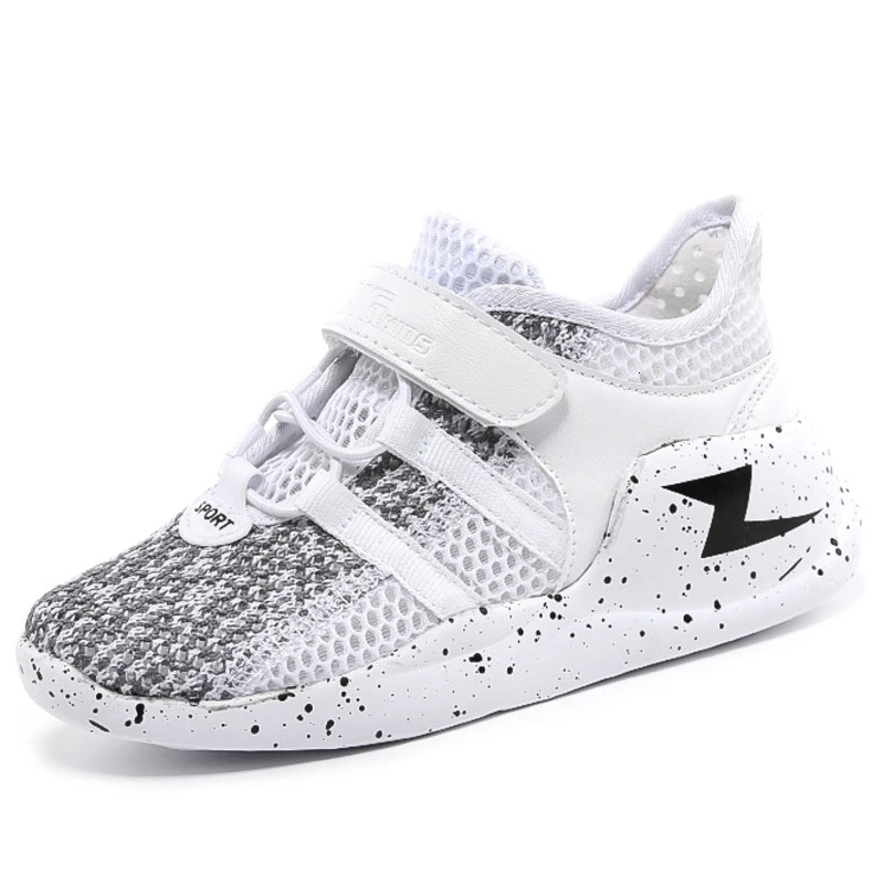 Летняя детская обувь кроссовки для девочек и мальчиков дышащая сетчатая Новая