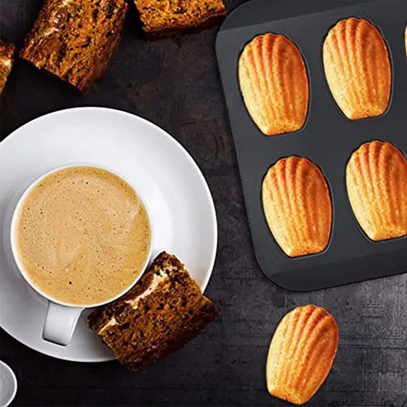 12Cup антипригарный пирог форма для выпечки печенья Мадлен из углеродистой стали