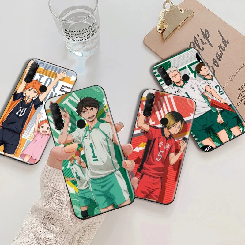

Haikyuu Volleyball boy Anime Phone Case For Huawei Honor 7X 8X 8C 9 V9 9X 9XLite 9Lite 10 V10 10i hinata syouyou Soft TPU