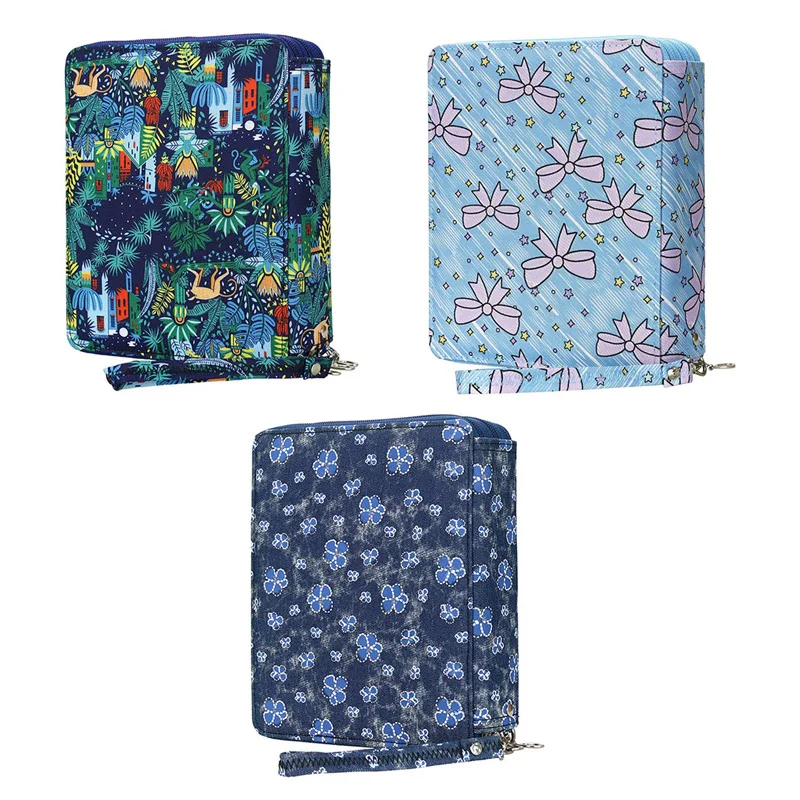 

120 Slots Colored Pencil Case Oxford Fabric Pen Case with Compartments Pencil Holder for Watercolor Pencils