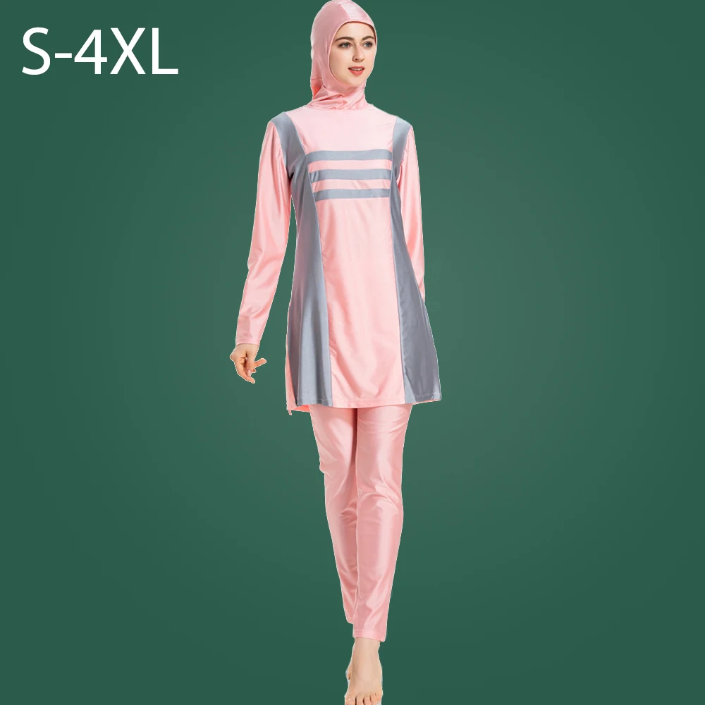 

Женские Купальники 2021, мусульманские консервативные купальники Burkini, Женский скромный купальный костюм большого размера