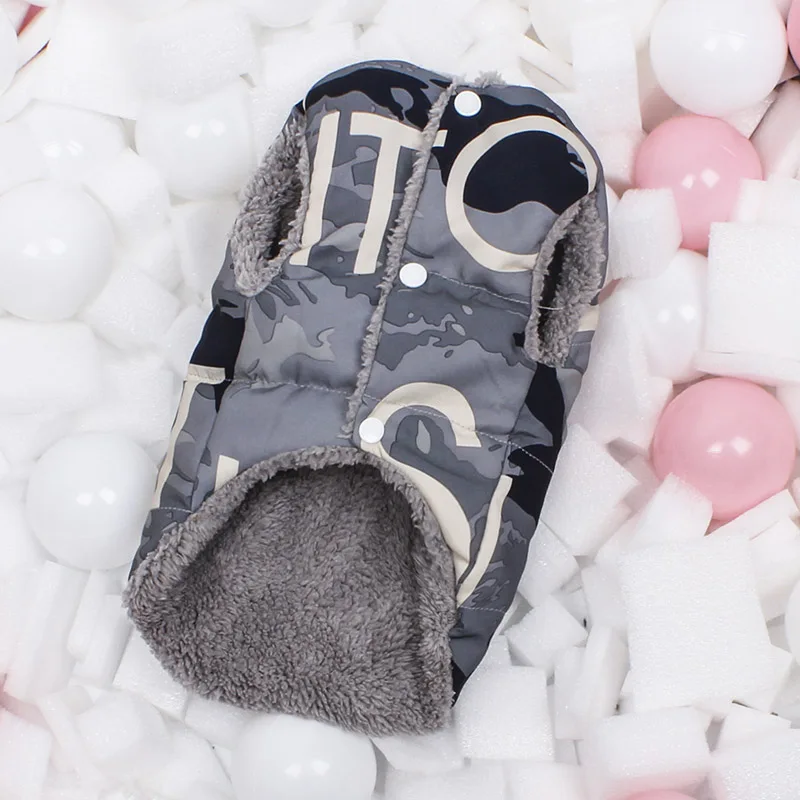 Камуфляжная куртка для маленьких собак теплая зимняя одежда чихуахуа Йорков