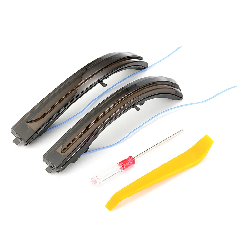 

For Kia K5 old K2K3K4K5 2011-2015 models a touch of blue rearview mirror yellow light steering streamer smoke shell