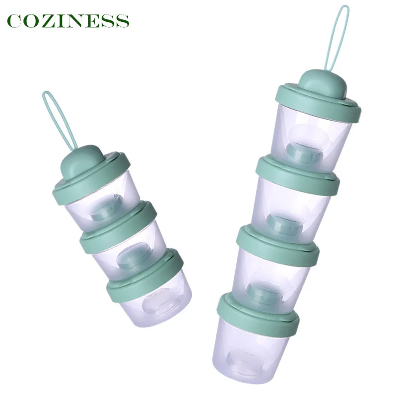 

COZINESS Infant Milk Powder box Food Portable out Baby Sub-Packing Storage Tank Sealed Moisture Proof Food Grid New Arrival