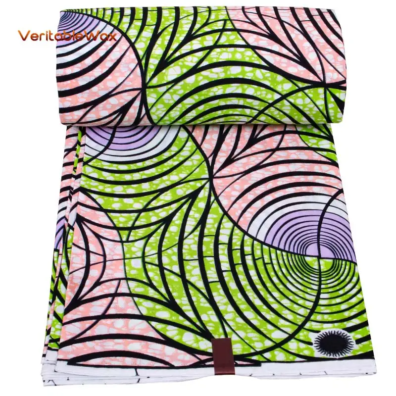 

Blesing Wax Fabric African Fabric Wax Print Cotton Soft Africa Wax Print Fabric For Dresses Making Diy Sewing Crafts 40FS1226