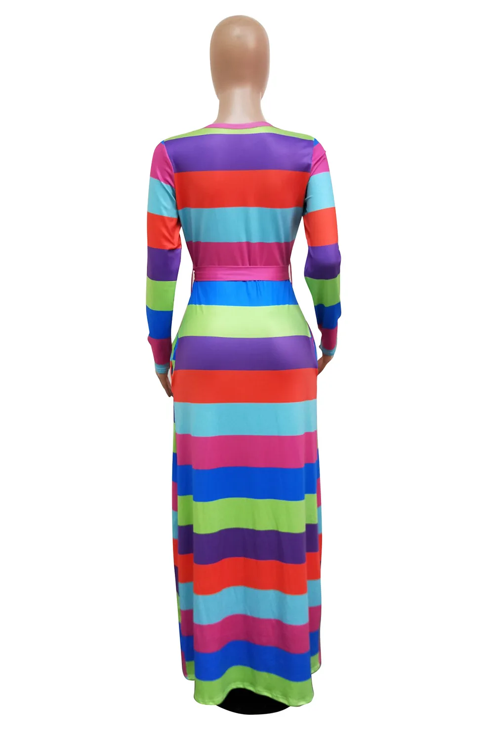 Echoine осенний Повседневный Контрастный ЦВЕТНОЙ полосатый лоскутный пуловер с