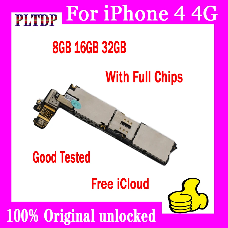 Бесплатная доставка материнская плата для iphone 4 16 ГБ с чипами разблокированная