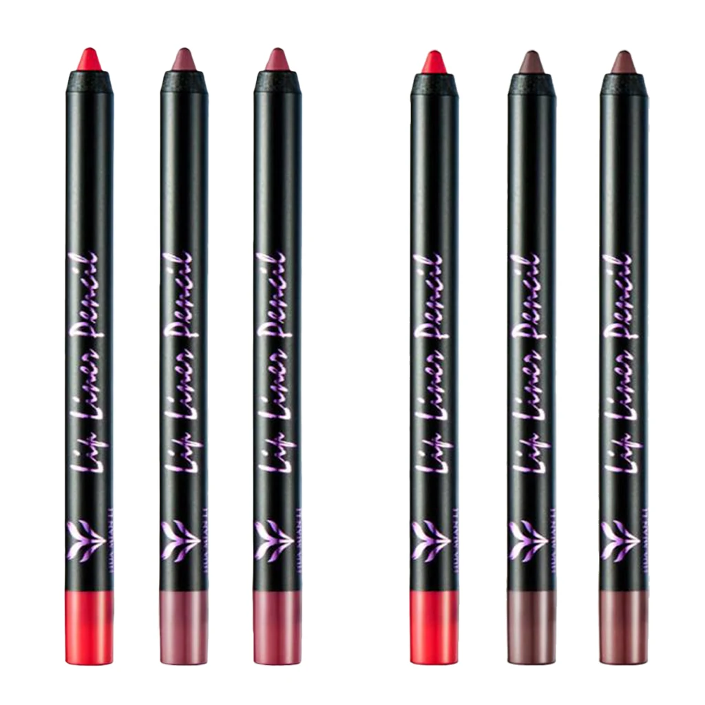 

Set of 3 Colors Matte Lips Sticks Pencil Pen Lipliners - Smooth, Long Lasting, Easy to Wear, Natural and Nutritious