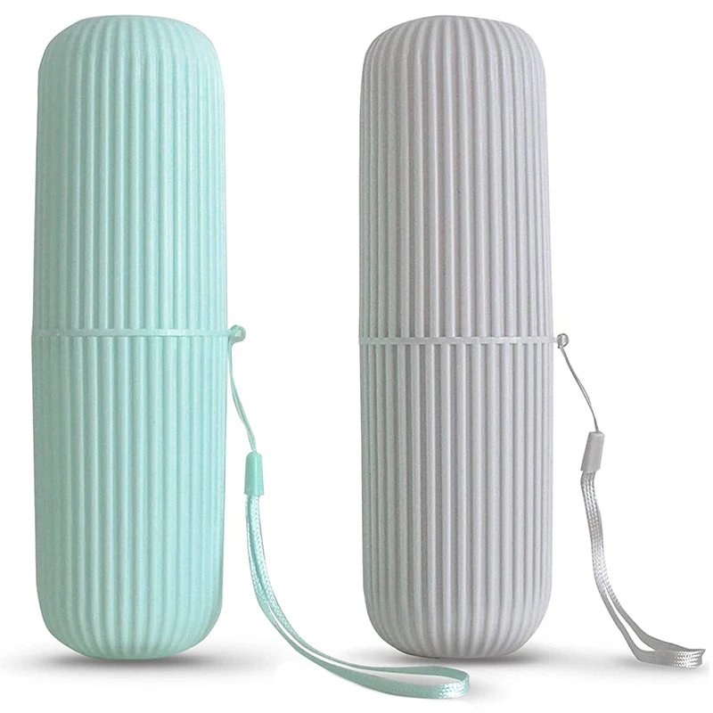 

Дорожный держатель для зубной щетки, 2 шт., портативный чехол для зубной щетки для путешествий, кемпинга, деловых поездок и школы, многофункц...