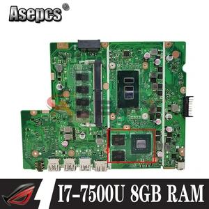 akemy x540ubr notebook mainboard for asus x540ub x540ubr x540uv laptop motherboard mainboard i7 7500u 8gb ram v2g tested 100 ok free global shipping