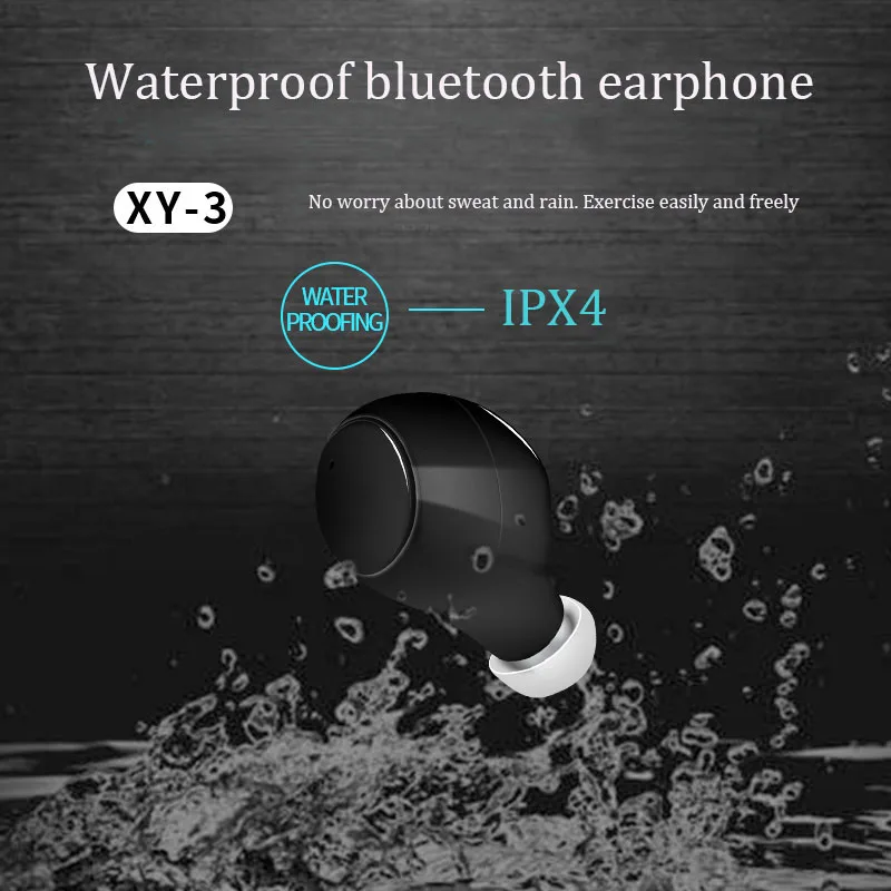 XY-3 TWS Bluetooth 5 0 беспроводные наушники-вкладыши мини-наушники с микрофоном для iPhone XS