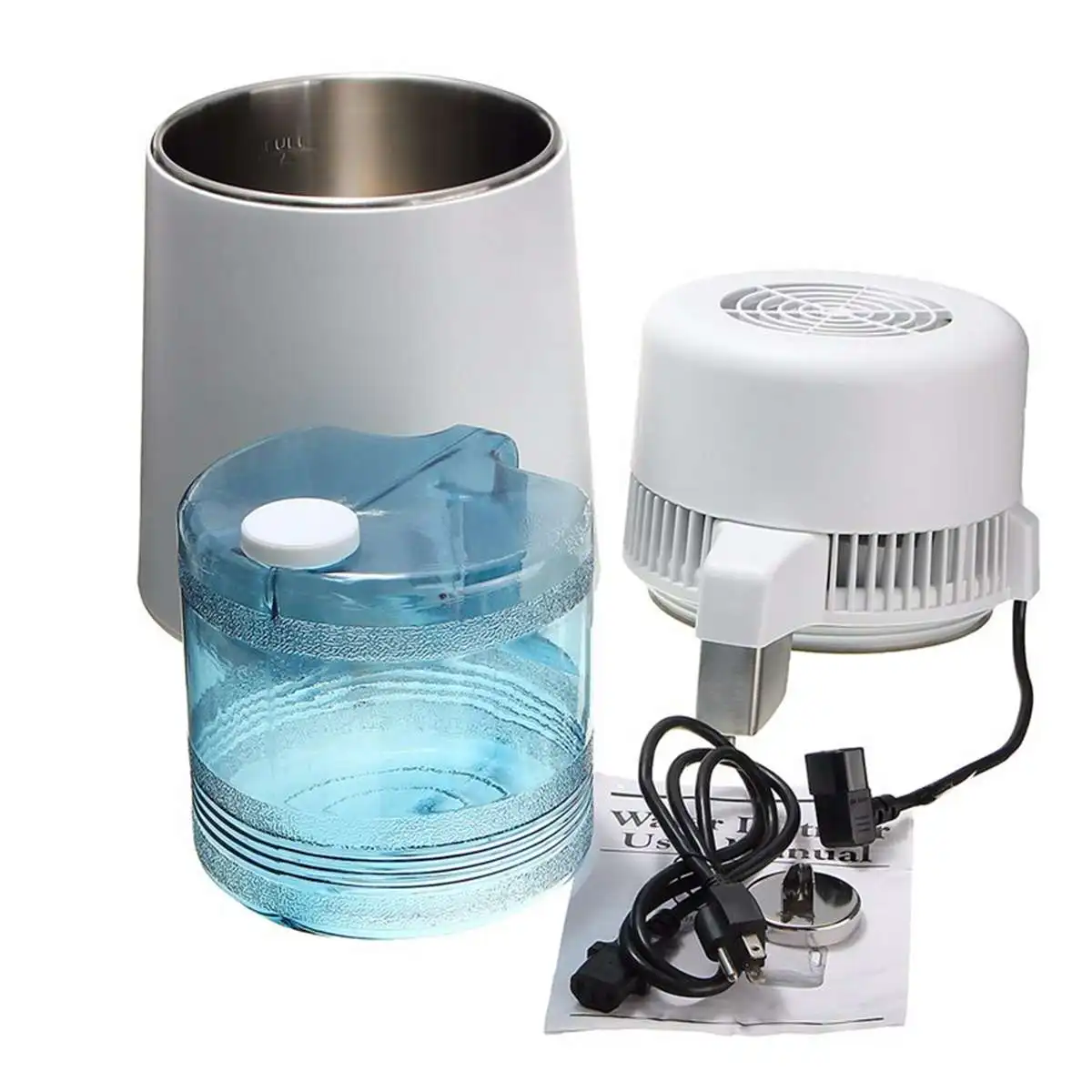 

750W 4L Pure Water Distiller Water Purifier Container Stainless Steel Water Filter Device Household Distilled Water 110V/220V
