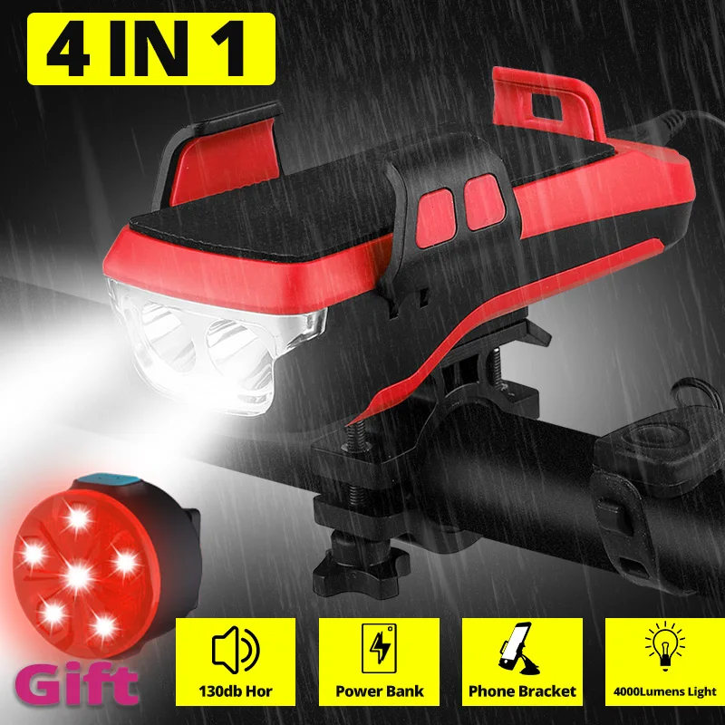 Многофункциональная вспышка 4 в 1 велосипесветильник светильник мощный яркий