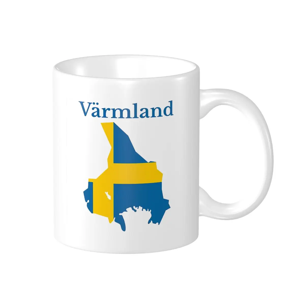 

Promo Varmland Province Map Swedish Province Swedenhkg Mugs Casual Graphic Cups CUPS Print Funny Vintage R282 beer mugs